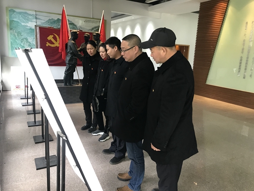 1各黨員游覽館內(nèi)展板內(nèi)容,瞻仰革命先烈,緬懷先烈事跡 陳瑩攝.jpg